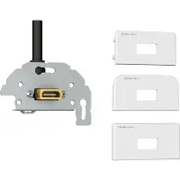 Kindermann 7456000582 - HDMI - 1 module(s) - Black,Silver,White