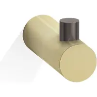 DECOR WALTHER Haakje Club HAK1 Enkel Mat Donker Metaal Mat Goud