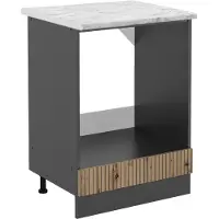 Vicco R-Line Ovenombouwkast – 60 cm, WB Marmer Artisanaal eiken
