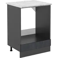 Vicco R-Line Ovenombouwkast – 60 cm WB Marmer Zwart beton