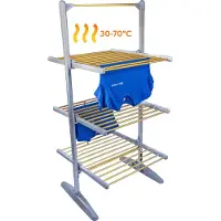 Silvergear Premium Elektrisch Wasrek met Verwarming 300W - Droogtoren - Elektrisch Droogrek - Wit -