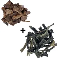 Petsnack Ambachtelijk Gedroogde Buffellong & Pens | Pure Hondensnack in Handige Stukjes