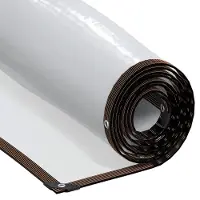 vidaXL Doorzichtig zeildoek met zeilringen 8x8 m polyethyleen