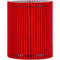 Home Sweet Home Papieren Gevouwen Lampenkap - Cilindrisch - Rood - ø20 x 24 cm - E27 fitting - Voor Tafellampen - Ontworpen voor woonkamer en eetkamer