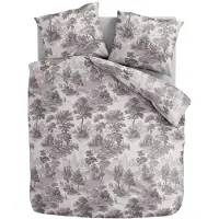 Zydante Dekbedovertrek Vintage Grey 200 x 200/220 cm