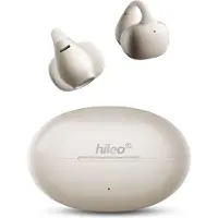 Hileo hi86 - Draadloze Oordopjes met Oplaadcase – Beige - Ear clip Air Conduction - Sport - Open-Ear - Bluetooth V5.4 – Draadloze oortjes – Geschikt voor IOS/Android - HD audio