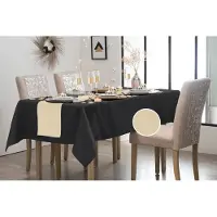 Givi Italia Kerst decoratie stof/tafelloper - champagne - op rol - 300 x 30 cm - stof
