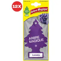 ARBRE MAGIQUE 12 stuks Lavendel Geurboom luchtverfrisser voor in de auto Lavanda – Car Parfum – Geurboompje – Geurbooster – Wonderboom – Geurverfrisser – Nieuwe Auto – Autogeur – Autoparfum – Geurblad