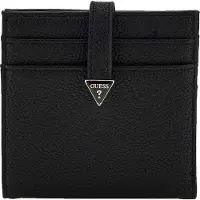 GUESS Kaarthoes Laurel SLG Tab Card Case Black Zwart