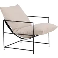 Svea - Mera fauteuil - linnen - beige