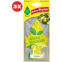 ARBRE MAGIQUE 3 stuks Citroen Geurboom luchtverfrisser voor in de auto Lemon – Car Parfum – Geurboompje – Geurbooster – Wonderboom – Geurverfrisser – Nieuwe Auto – Autogeur – Autoparfum – Geurblad