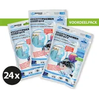 Benson clean vochteter-vochtopnemer compact - 210 gram - 24 stuks - met hanger - Lavendel