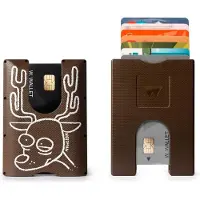 Walter Wallet X Nozzman Creditcardhouder - RudeDolf/Paper Brown