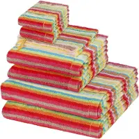 Cawö Sonstiges 2 X washandjes 2 X gasten- 2 X douche- 2 X handdoek - in set 8 pack Lifestyle
