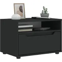 vidaXL Tv-meubel VISNES 60x40x38 cm bewerkt hout zwart