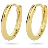 GLAMS klapoorringen half rond 1 micron - 12.5 mm - Zilver