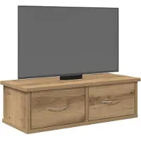 vidaXL Wandkast 60x26x18,5 cm bewerkt hout artisanaal eikenkleur