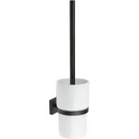 Smedbo House Toiletborstelhouder Mat Zwart - Accessoires, Toilet accessoires, Toiletborstelhouders - 7391447084351