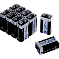 EverActive 10x everActive PRO 6LR61 6LF22 E-Block 9V 550mAh alkaline batterijen