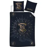 Harry Potter dekbedovertrek Hogwarts - polykatoen - 1-persoons (140x200 cm + 65x65 cm)