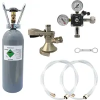Ich-zapfe Accessoirepakket voor biertap 1-kraans - met Fustkoppeling Type S, Bierslang 7mm, CO2 Fles 2,0 kg