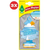 ARBRE MAGIQUE 3 stuks Geurboom luchtverfrisser voor in de auto Summer Dream – Car Parfum – Geurboompje – Geurbooster – Wonderboom – Geurverfrisser – Nieuwe Auto – Autogeur – Autoparfum – Geurblad