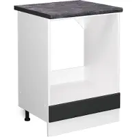 Vicco R-Line Ovenombouwkast – 60 cm, WB Antraciet Antraciet landhuis