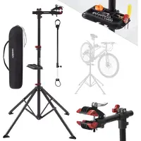 Arebos Fiets montagestandaard, met draagtas, 360° draaibaar, draagvermogen 30 kg