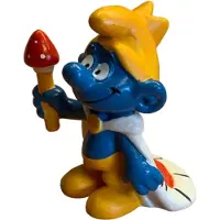 Schleich Koning smurf - De smurfen - Rubber 20074 - 5,5 cm
