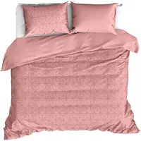 De Witte Lietaer Dekbedovertrek Skyscraper Blush Satijn-200 x 200 / 220 cm | 2-Persoons