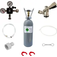 Ich-zapfe Accessoirepakket voor biertap Pygmy 1-kraan - met Type S fustkoppeling, CO2-fles 2kg