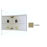 Sanicare Spiegelkast qlassics 60 cm 1 deur grey-wood links