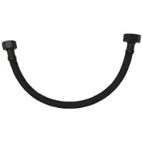 Sanilux Flexibele aansluitslang nylon slang 1/2"x3/8" mat zwart