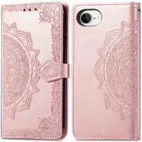 IMoshion Mandala Bookcase voor de Apple iPhone 17e / 16e - Rosé Goud