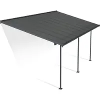 Canopia - Capri - Overkapping - Terrasoverkapping - Pergola - Terrasoverkapping - Polycarbonaat - Aluminium - Grijs - 3X6.2 m