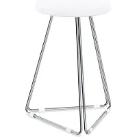 DECOR WALTHER Badkamerbankje DW 71 Chrome Wit 39,5 cm