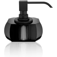 DECOR WALTHER Zeepdispenser Kristall 80 ml Antraciet Mat Zwart
