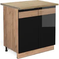 Vicco R-Line Ovenombouwkast – 60 cm, WB Marmer Antraciet landhuis