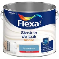 Flexa - Strak In De Lak Binnenlak Hoogglans - Intense Azure - Mengverf - 2,5 L