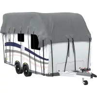 vidaXL Caravan dakbedekking 600x300 cm vliesvlies grijs