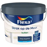 Flexa - Strak Op De Muur Buiten Zijdemat - Deep Sapphire - Mengverf - 2,5 L