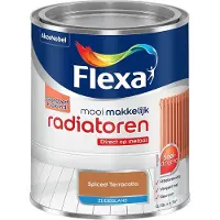 Flexa - Mooi Makkelijk Radiatoren Zijdeglans - Spiced Terracotta - Mengverf - 750 Ml
