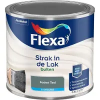 Flexa - Strak In De Lak Buitenlak Zijdeglans - Faded Teal - Mengverf - 500 Ml