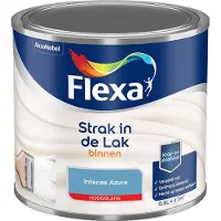 Flexa - Strak In De Lak Binnenlak Hoogglans - Intense Azure - Mengverf - 500 Ml