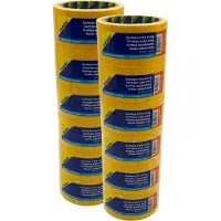 Verlofix Duct Tape - 12 rollen - 50 mm Breed - Rol van 10 Meter - Plakband - Grote Kleefkracht - Zeer Sterk - Waterdichte tape - 12 rollen - Geel