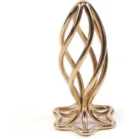 Kaalimato - Buttplug - Holle Anaal Plug In Spiraal Vorm - RVS - Goudkleurig - Verkrijgbaar in 3 maten Large