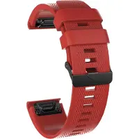 Strap-it Quickfit 26mm siliconen bandje - geschikt voor de Coros Vertix 2 / Vertix 2s (rood)