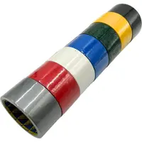 Verlofix Duct Tape - 7 rollen - 50 mm Breed - Rol van 10 Meter - Plakband - Grote Kleefkracht - Zeer Sterk - Waterdichte tape - Combipack - Multicolor