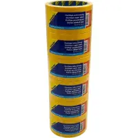 Verlofix Duct Tape - 6 rollen - 50 mm Breed - Rol van 10 Meter - Plakband - Grote Kleefkracht - Zeer Sterk - Waterdichte tape - Geel