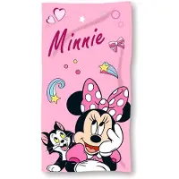 Disney Minnie Mouse Strandlaken - 70 x 140 CM - Disney handdoek - roze